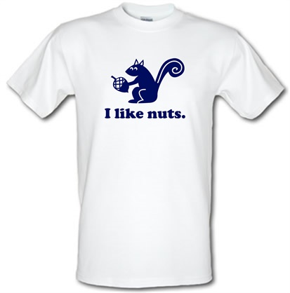 I Like Nuts male t-shirt.