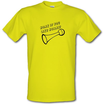 Honk if you like Horns male t-shirt.
